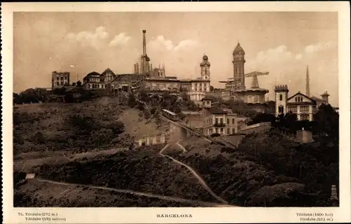 Ak Barcelona Katalonien Spanien, Tibidabo