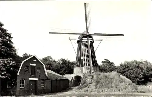 Ak Geesteren Niederlande, Korenmolen, Ao. 1867