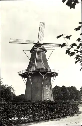 Ak Dalen Midden Drenthe Niederlande, Molen, Windmühle