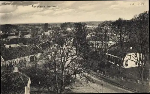 Ak Emmen Drenthe Niederlande, Panorama