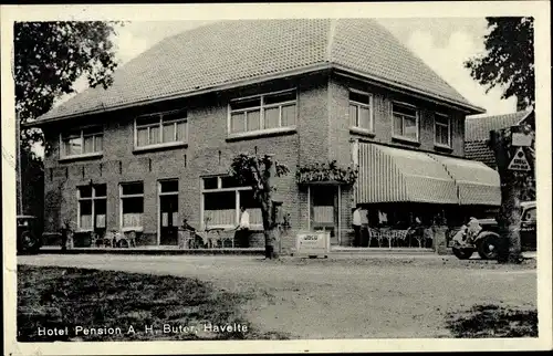 Ak Havelte Drenthe Niederlande, Hotel Pension