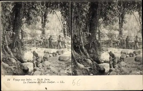 Stereo Ak Java Indonesien, la Fontaine de Kali-Kadjar