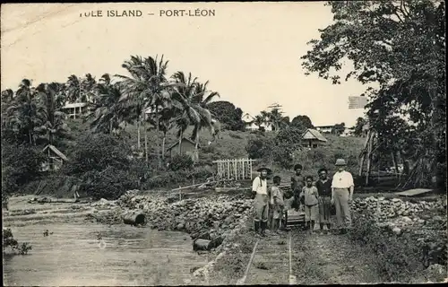 Ak Port Léon Yule Island Papua Neuguinea, Ortspartie, Anwohner