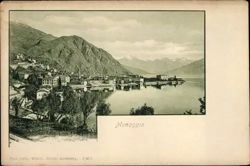 Ak Menaggio Lago di Como Lombardia, Panorama