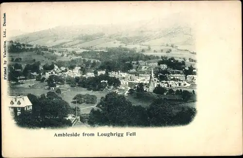 Ak Ambleside Lake District Cumbria England, View from Loughrigg Fell