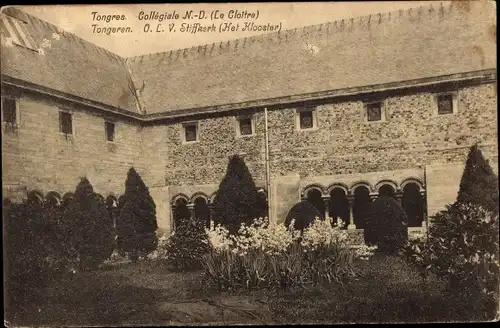 Ak Tongres Tongeren Flandern Limburg, Collegiale Notre Dame, Le Cloitre