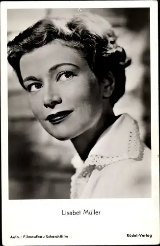 Ak Schauspielerin Lisabet Müller, Portrait, Film Der tag vor der Hochzeit