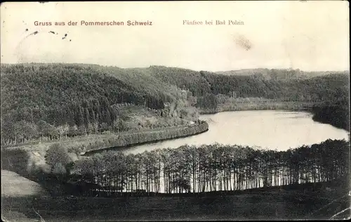 Ak Polczyn Zdrój Bad Polzin Pommern, Fünfsee