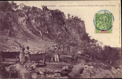 Ak Diego Suarez Antsiranana Madagaskar, Carriere de pierres du Bassin de Radoub
