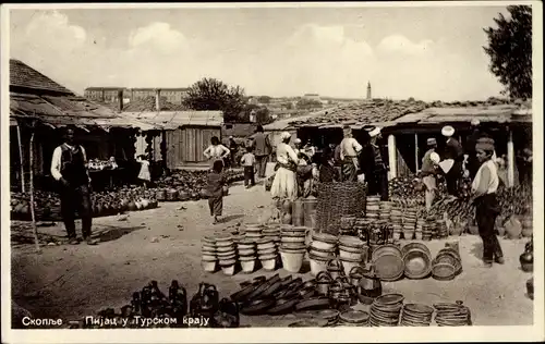 Ak Skopje Üsküb Mazedonien, Markt