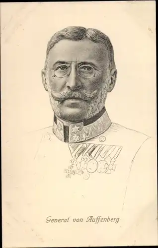 Künstler Ak General der österreichisch-ungarischen Armee Moritz von Auffenberg, Portrait