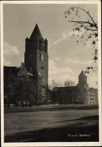 Foto Ak Poznań Posen, Schloss