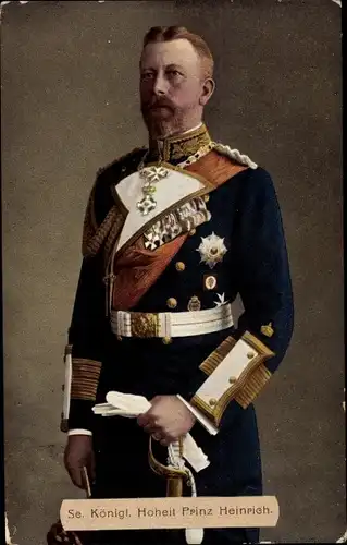 Ak Prinz Heinrich von Preußen in Admiralsuniform, Portrait