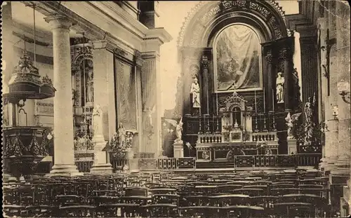 Ak Blick in die Kirche, Engel, Altar