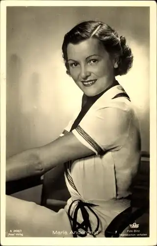 Ak Schauspielerin Maria Andergast, Ross Verlag