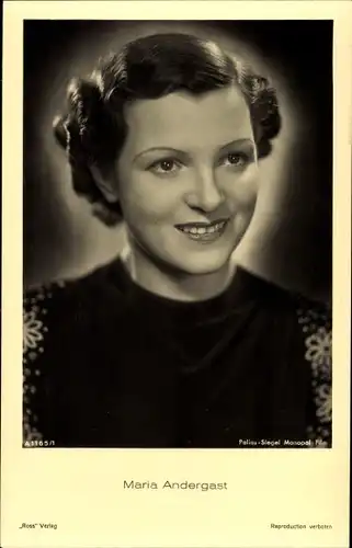 Ak Schauspielerin Maria Andergast, Ross Verlag