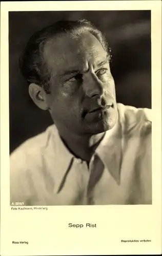 Ak Schauspieler Sepp Rist, Portrait, Ross Verlag A 3215 1