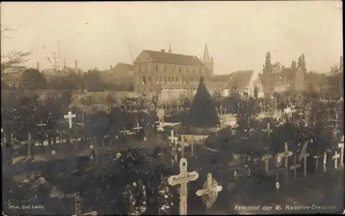 Ak Friedhof der 45. Reserve-Division, Soldatengräber, I. WK