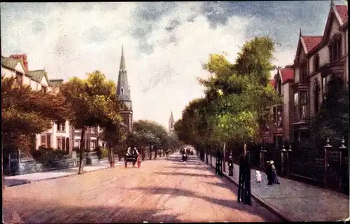 Künstler Ak Swansea Wales, Walter Road