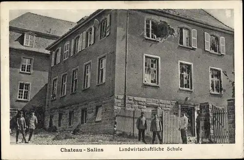 Ak Château Salins Lothringen Moselle, Landwirtschaftliche Schule