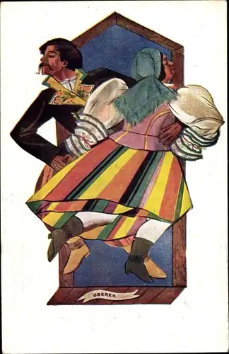 Künstler Ak Stryjenska, Z., Oberek, Tance Narodowe