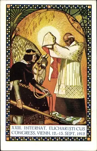 Künstler Ak Wien, XXIII. Internationaler Eucharistischer Kongress 1912