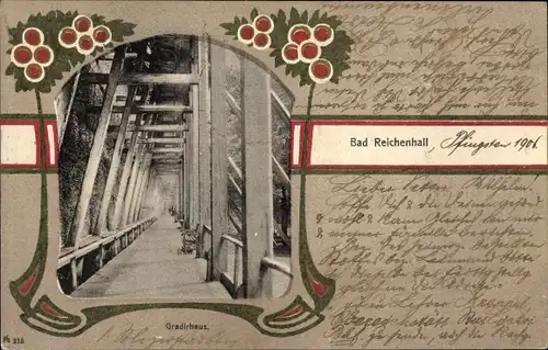 Passepartout Ak Bad Reichenhall in Oberbayern, Gradirhaus