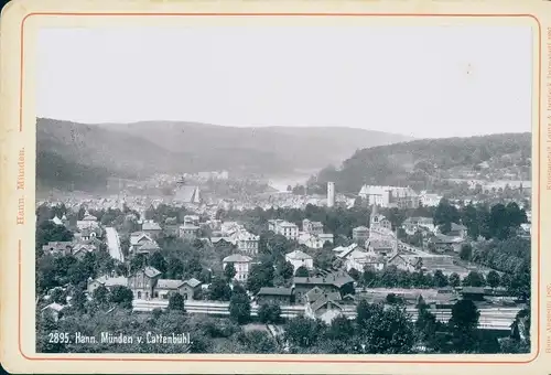 Kabinett Foto Hann. Münden in Niedersachsen, Panorama v. Cattenbühl