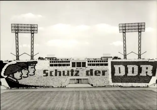 Ak Leipzig, Sportschau d. DTSB d. DDR, Turn und Sportfest 1977, Jugendspartakiade, Schutz der DDR
