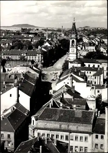 Ak Zittau in Sachsen, Blick zum Haberkornplatz