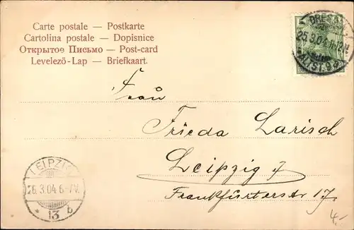 Ak Dresden Neustadt, Albertplatz, Springbrunnen, Türme