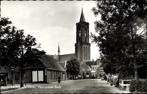 Ak Loenen aan de Vecht Utrecht, Hervormde Kerk