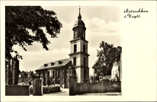 Ak Netzschkau im Vogtland, Schlosskirche