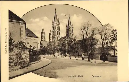 Ak Naumburg an der Saale, Domplatz, Dom