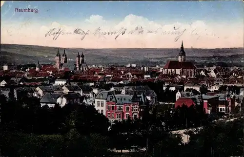 Ak Naumburg an der Saale, Blick über den Ort