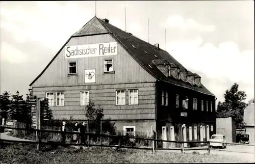 Ak Zinnwald Georgenfeld Altenberg im Erzgebirge, HOG Sächsischer Reiter