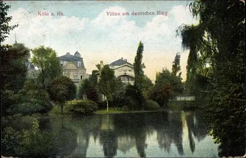 Ak Köln am Rhein, Villen am Deutschen Ring