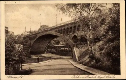 Ak Plauen im Vogtland, Friedrich August Brücke