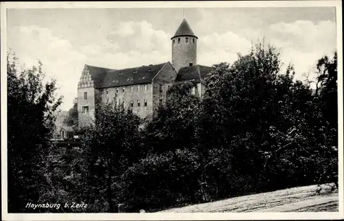 Ak Haynsburg Wetterzeube im Burgenlandkreis, Burg