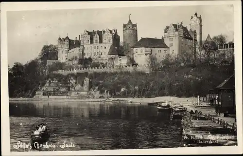 Foto Ak Bernburg an der Saale, Schloss