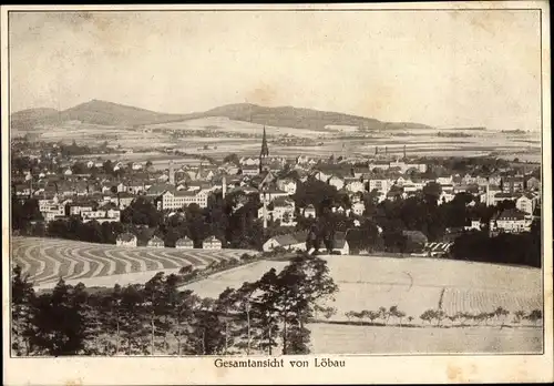 Ak Löbau in der Oberlausitz Sachsen, Gesamtansicht