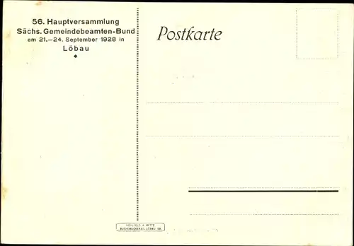 Ak Löbau in der Oberlausitz Sachsen, Gesamtansicht