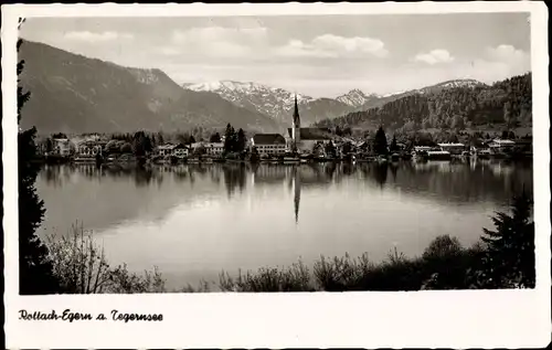 Ak Rottach Egern in Oberbayern, Tegernsee, Panorama