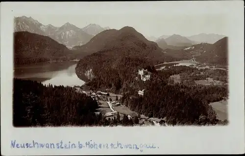 Ak Hohenschwangau Schwangau im Ostallgäu, Schloss Neuschwanstein