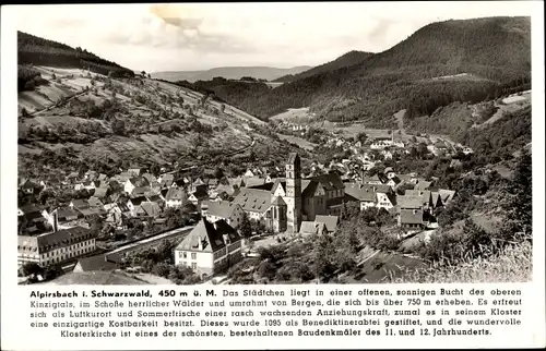 Ak Alpirsbach im Schwarzwald, Gesamtansicht