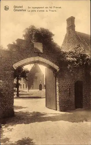 Ak Ghistelles Gistel Ghistel Westflandern, La porte d'entée du Prieuré