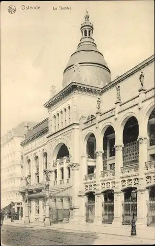 Ak Oostende Ostende Westflandern, Le Théâtre