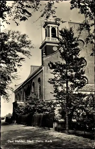 Ak Den Helder Nordholland Niederlande, Ned. Herv. Kerk