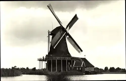 Ak Westzaan Zaanstad Nordholland Niederlande, Pelmolen Het Prinsenhof