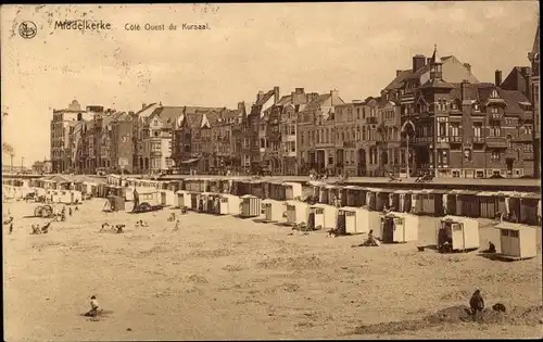 Ak Middelkerke Westflandern, Cote Ouest du Kursaal